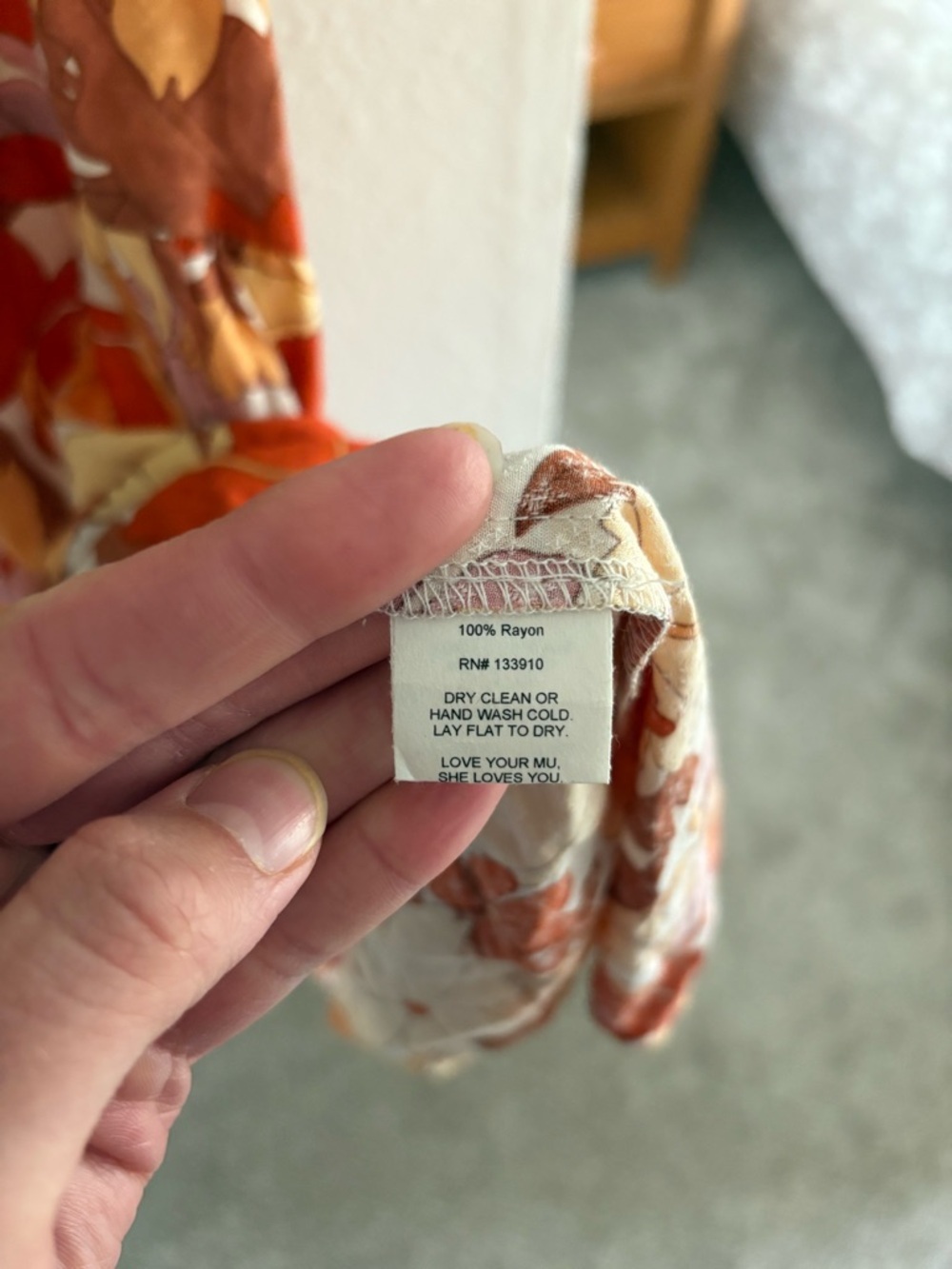 Show Me Your Mumu Orange Pink Cream Floral Tiered Dress - Picture 7 of 11